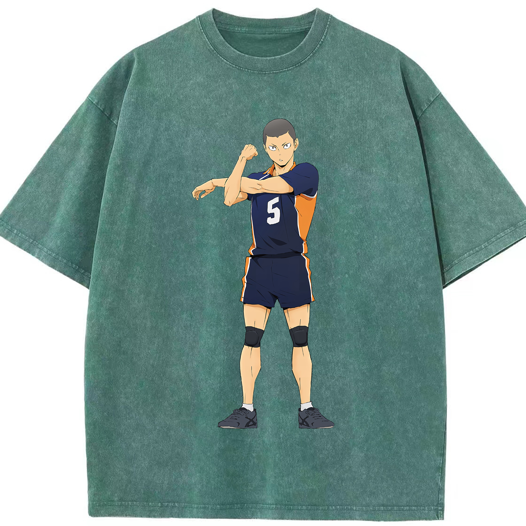 （画像用） ハイキュー!! Haikyu!! 綿100% ヴィンテージ風 半袖Tシャツ（フロントプリント）